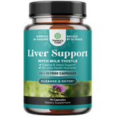 Liver Cleanse Detox & Repair 70 Capsules - Herbal Liver Support Milk Thistle Supplement - Silymarin Milk Thistle Supplements with Dandelion Root, Choline, Beetroot & Artichoke Extract