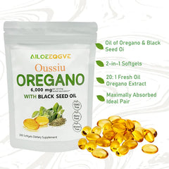 Oregano Oil Softgels with Black Seed Oil