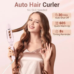 Automatic Curling Iron - 2 Barrel Sizes & 3 Temps