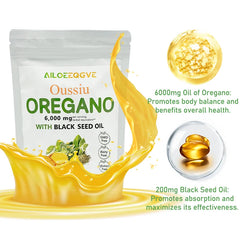 Oregano Oil Softgels with Black Seed Oil