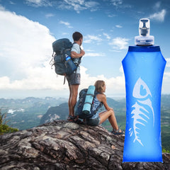 Foldable Silicone Water Bottle for Camping & Sports