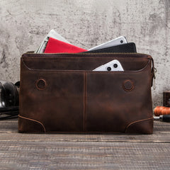 Cowhide Leather Men's Clutch