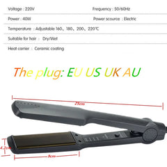 Professional Hair Straightener - Fast Heating Flat Iron