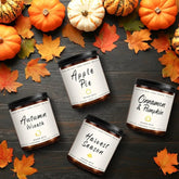 Fall Scented Soy Candle Jars