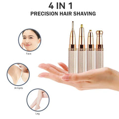 4-in-1 Painless Electric Facial Hair Remover & Epilator