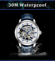 Stainless Steel Waterproof Sports Leather Watch