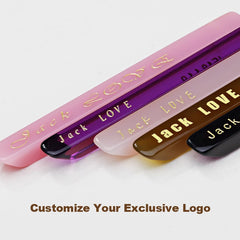 Round Acetate Polarized Clip Sun Glasses