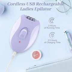 4-in-1 Rechargeable Women's Epilator & Hair Remover