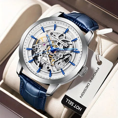 Stainless Steel Waterproof Sports Leather Watch