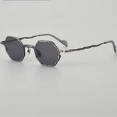 Steampunk Polygonal Titanium Glasses