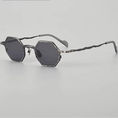 Steampunk Polygonal Titanium Glasses