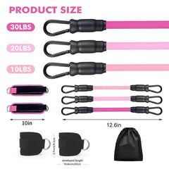 Booty Resistance Band with Ankle Straps for Home Gym