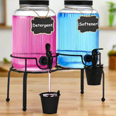 Glass Laundry Detergent Dispenser Set