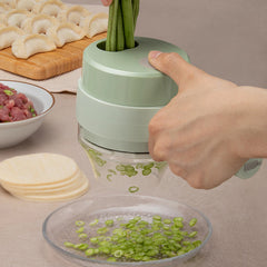 4-in-1 Handheld Electric Vegetable Cutter Set