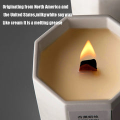 Homemade Aromatherapy Candle in Gypsum Cup