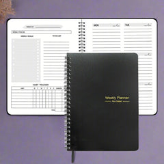 Undated Weekly Planner Spiral Agenda A5