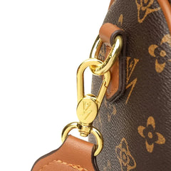 Retro Printed Boston Tote Handbag