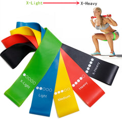 5-Piece Yoga Resistance Bands Set for Fitness