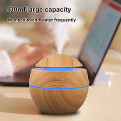 Wood Ultrasonic Aroma Humidifier