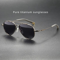 Dual Beam Pilot Titanium Sunglasses