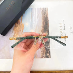 Acetate Alloy Unisex Eyeglasses