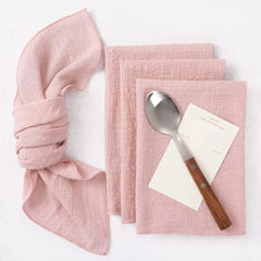48PCS Pink Cotton Gauze Napkins