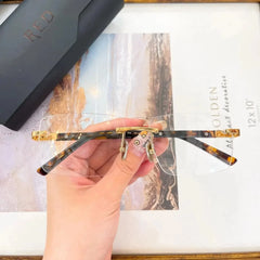 Acetate Alloy Unisex Eyeglasses