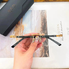 Acetate Alloy Unisex Eyeglasses