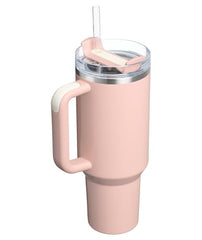 Stanley Quencher H2.0 Tumbler with Handle and Straw 40 oz | Flowstate 3-Position Lid | Cup Holder Compatible for Travel | Insulated Stainless Steel Cup | BPA-Free | Peach Whip Gloss