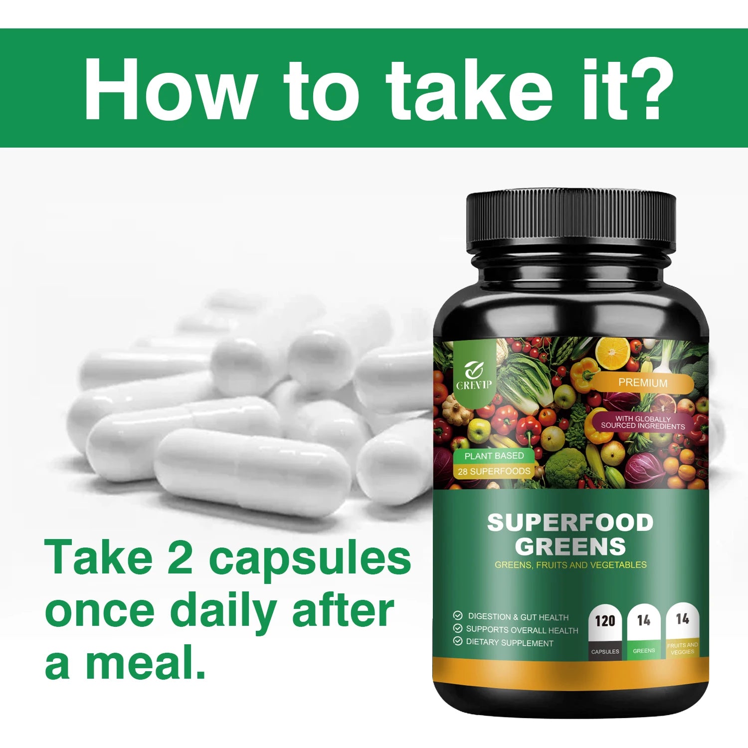 Organic Superfood Greens Supplement