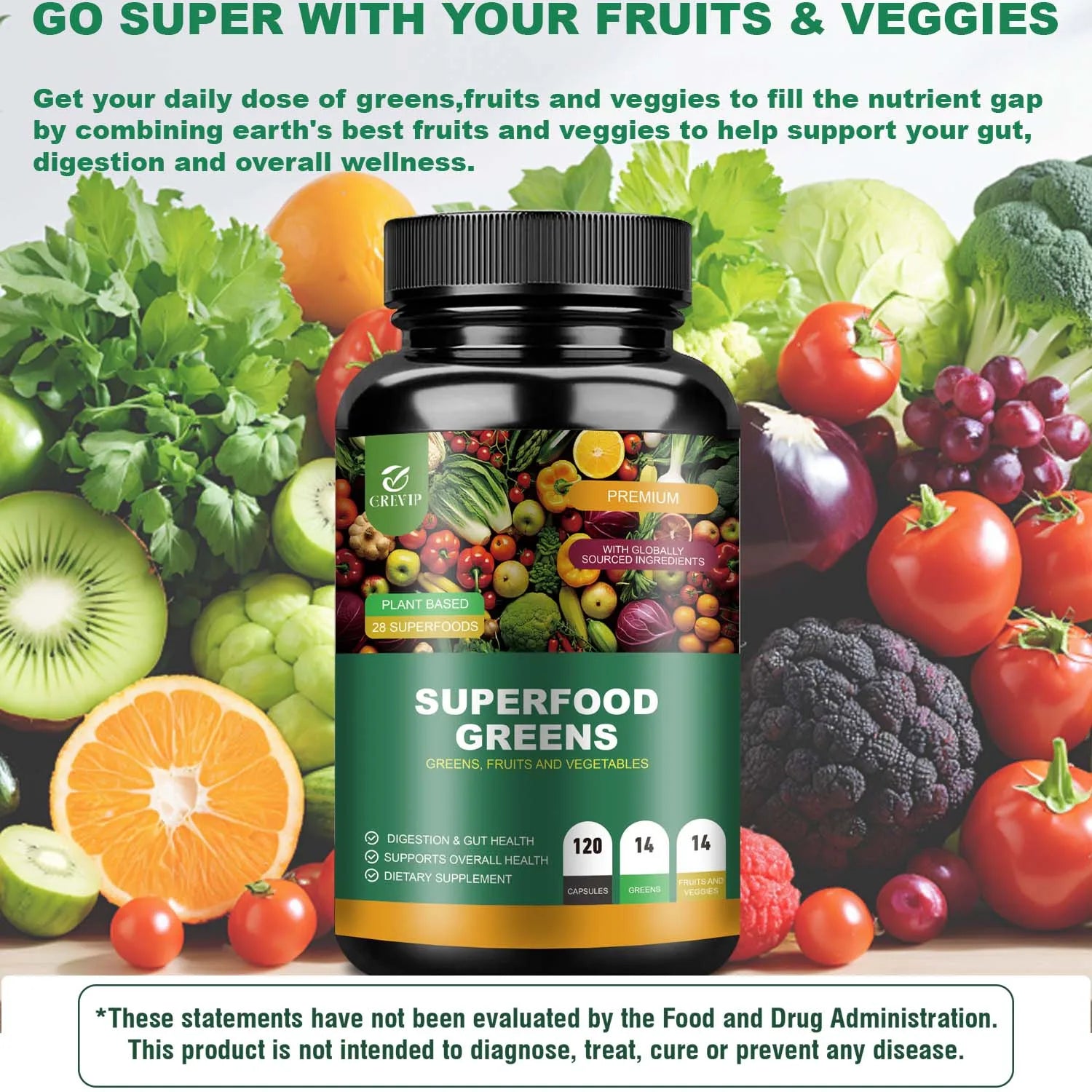 Organic Superfood Greens Supplement