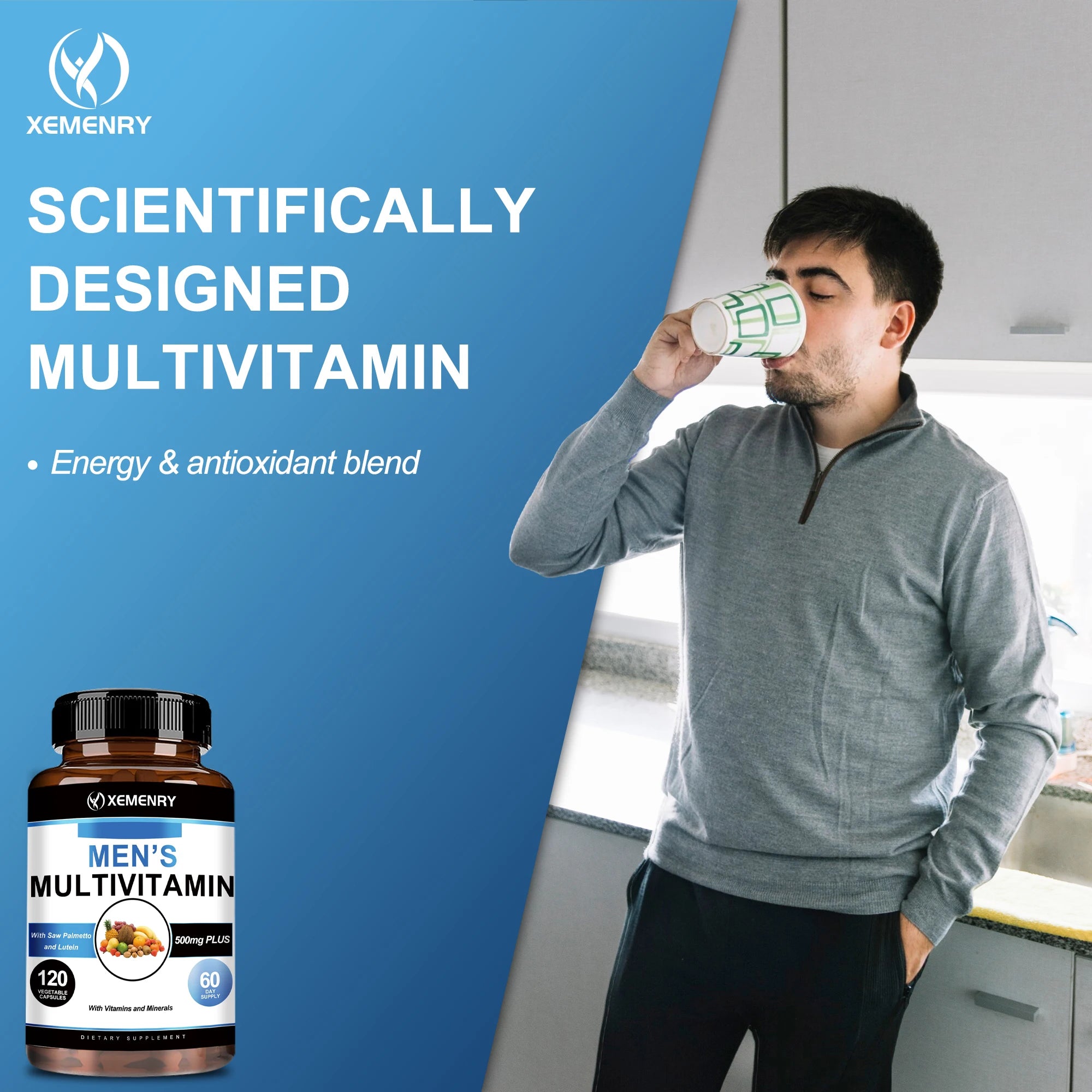 Men's Multivitamin Energy Supplement