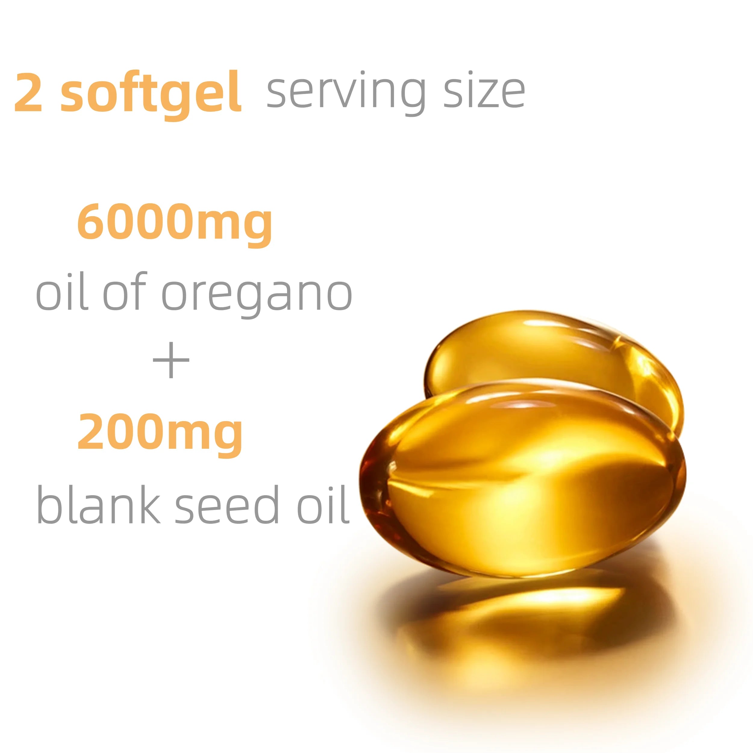 Oregano Oil Softgels with Black Seed Oil