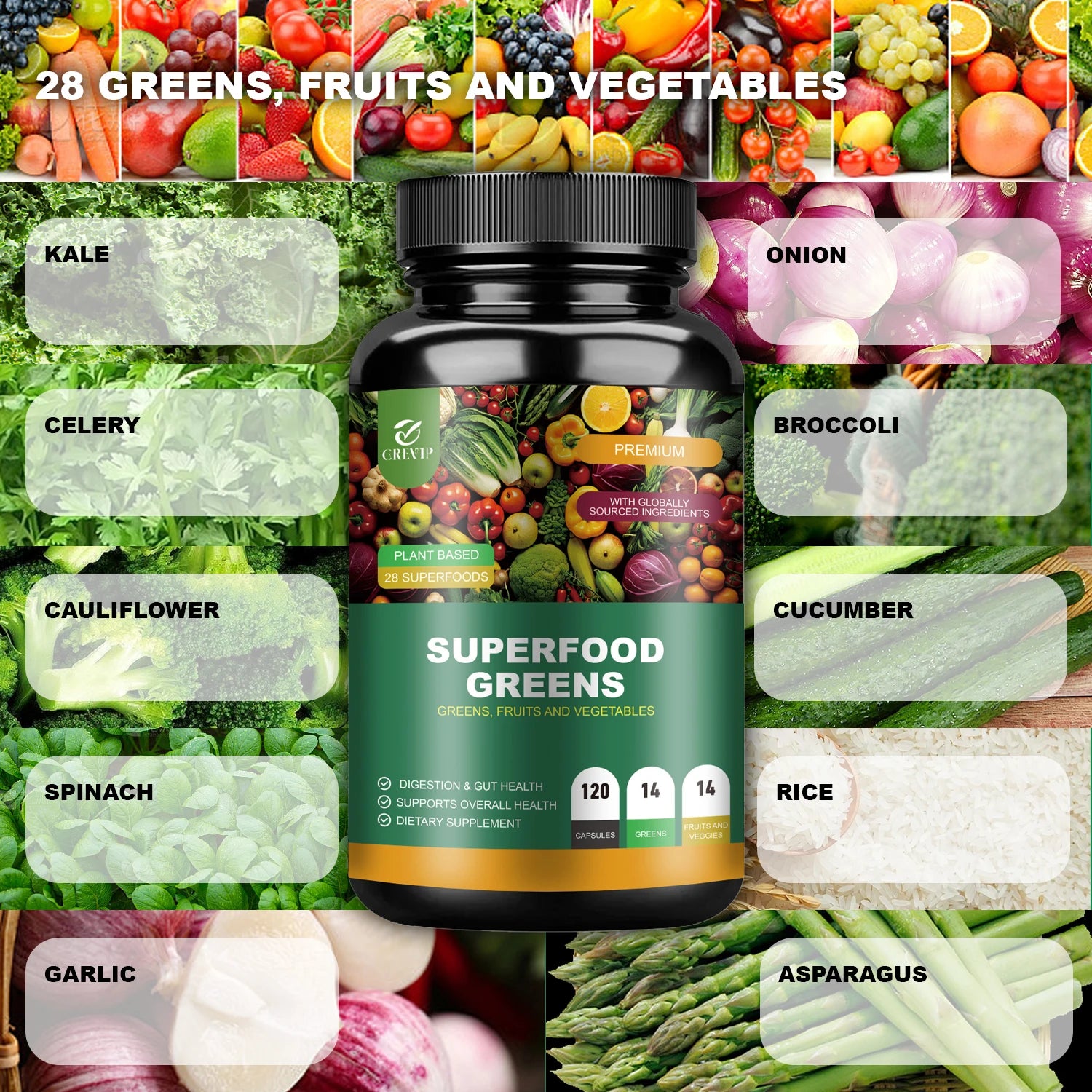 Organic Superfood Greens Supplement