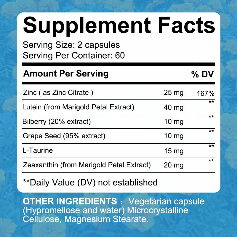 Lutein & Zeaxanthin Eye Supplement