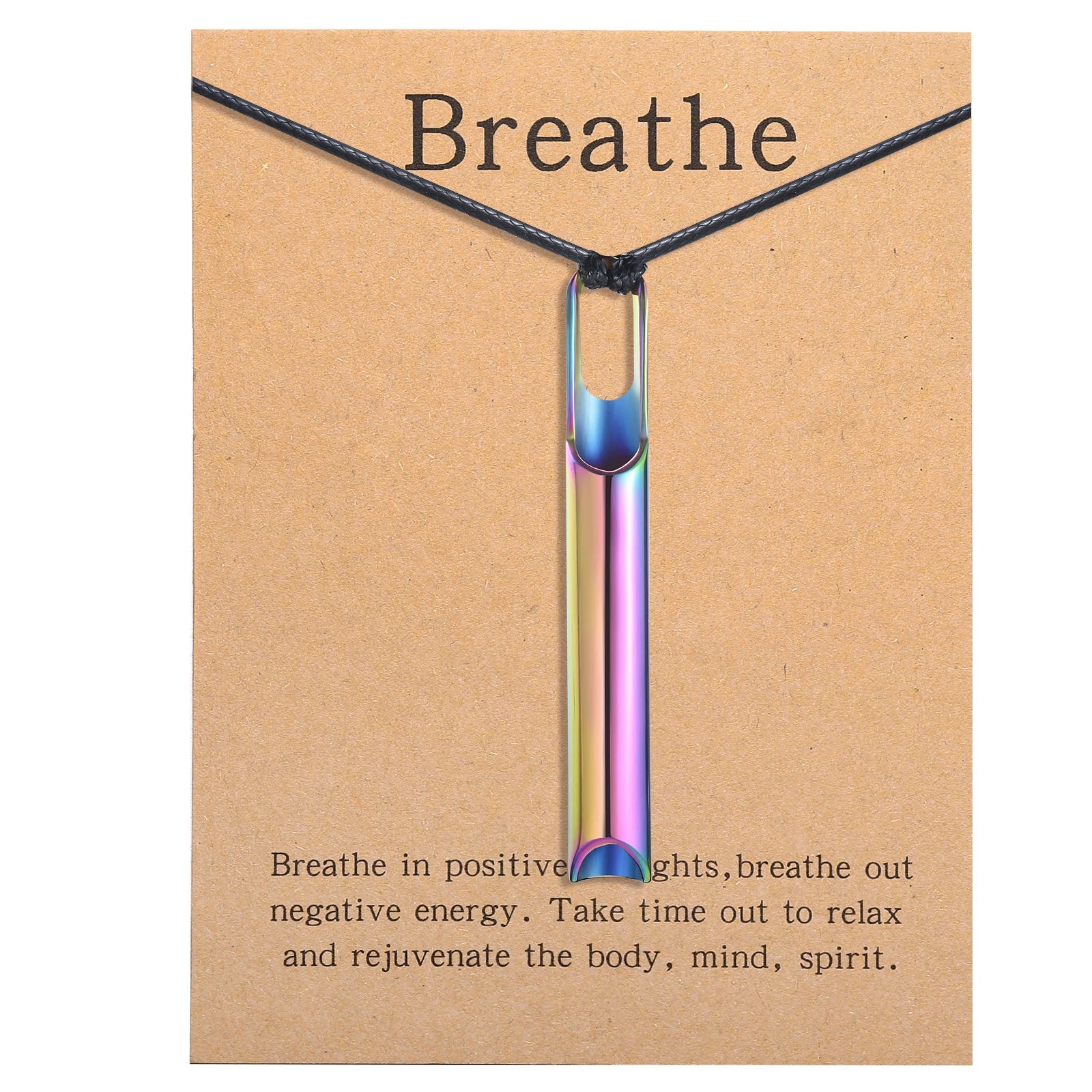 Anxiety Relief Breathing Pendant Necklace