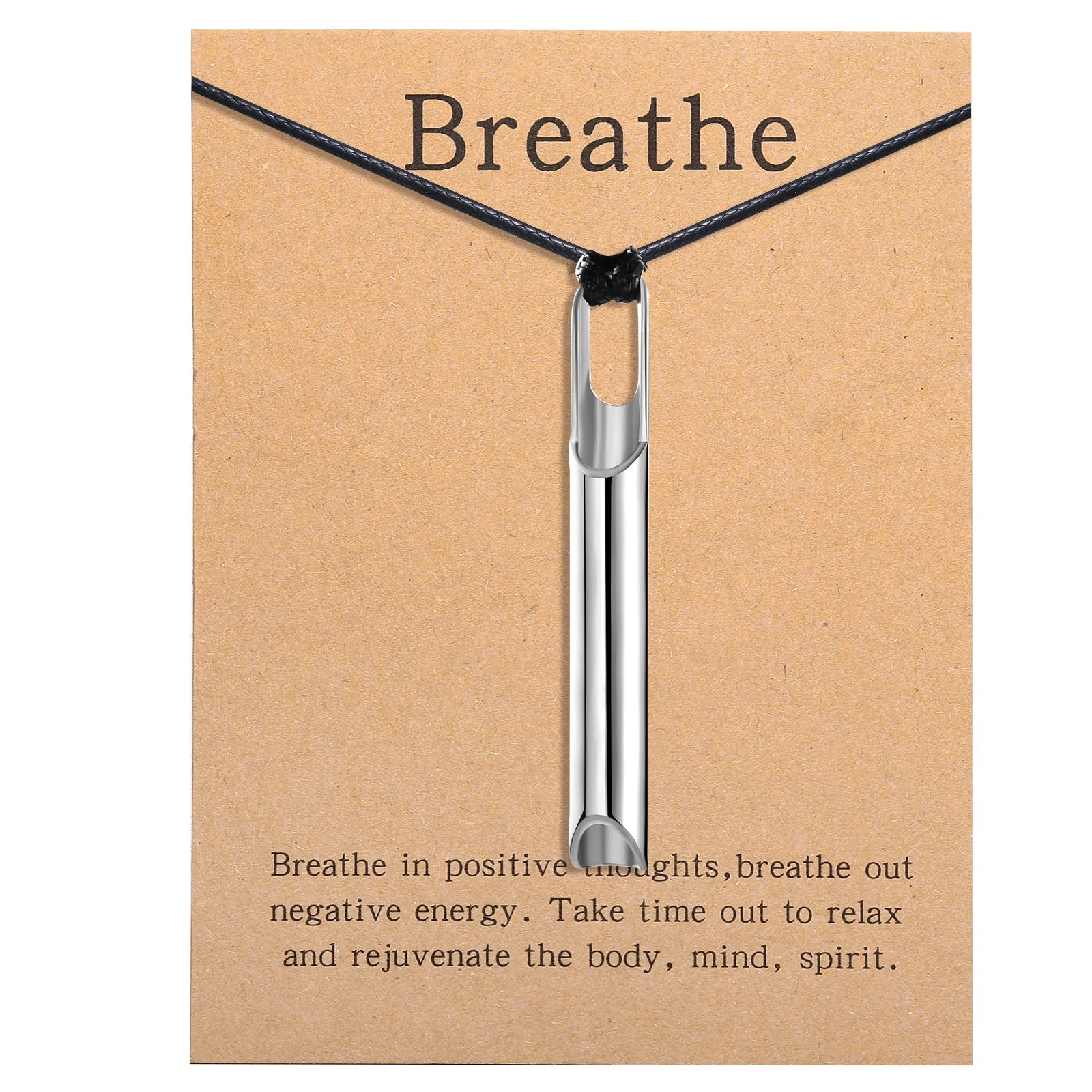 Anxiety Relief Breathing Pendant Necklace