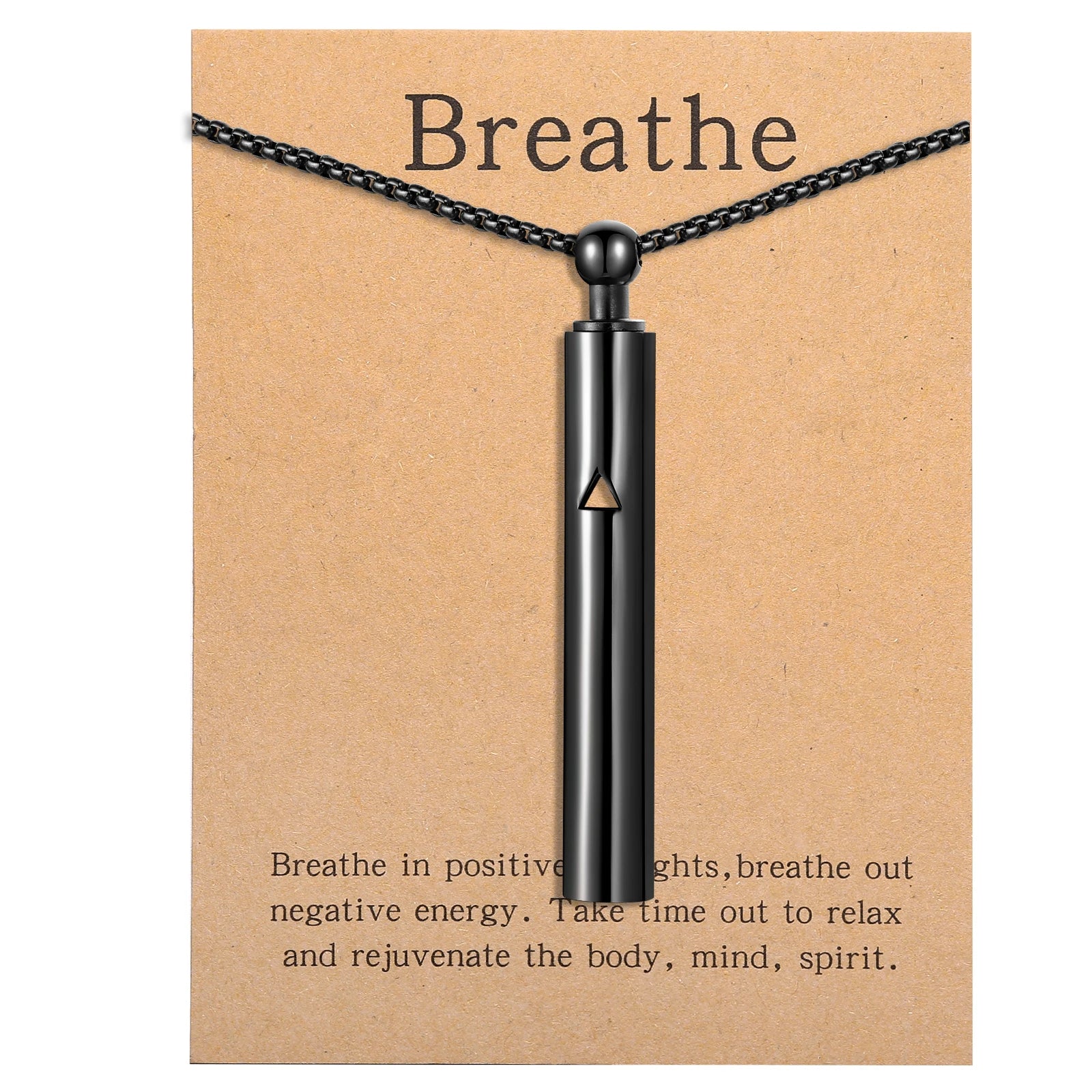 Anxiety Relief Breathing Pendant Necklace