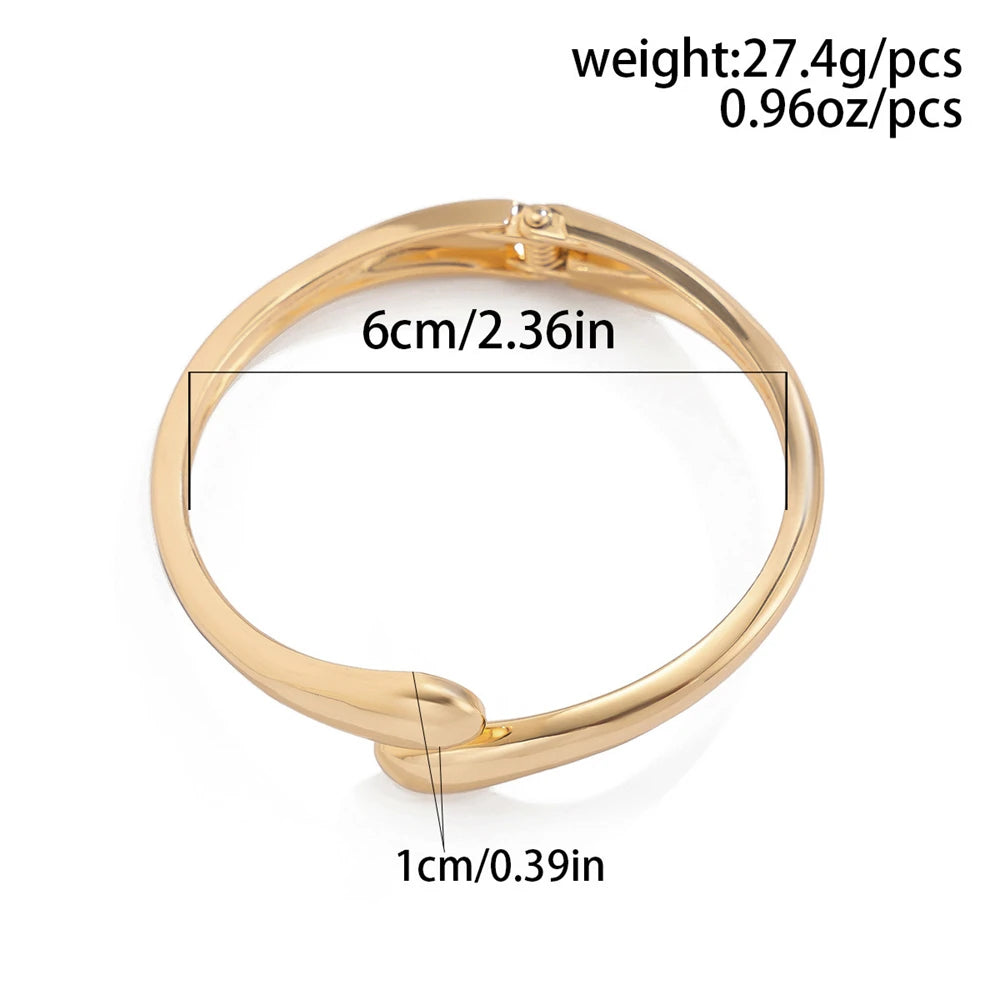 Gold & Silver Twisted Bangle