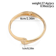 Gold & Silver Twisted Bangle