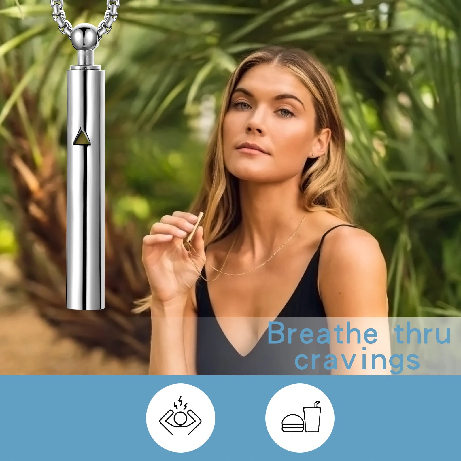 Anxiety Relief Breathing Pendant Necklace