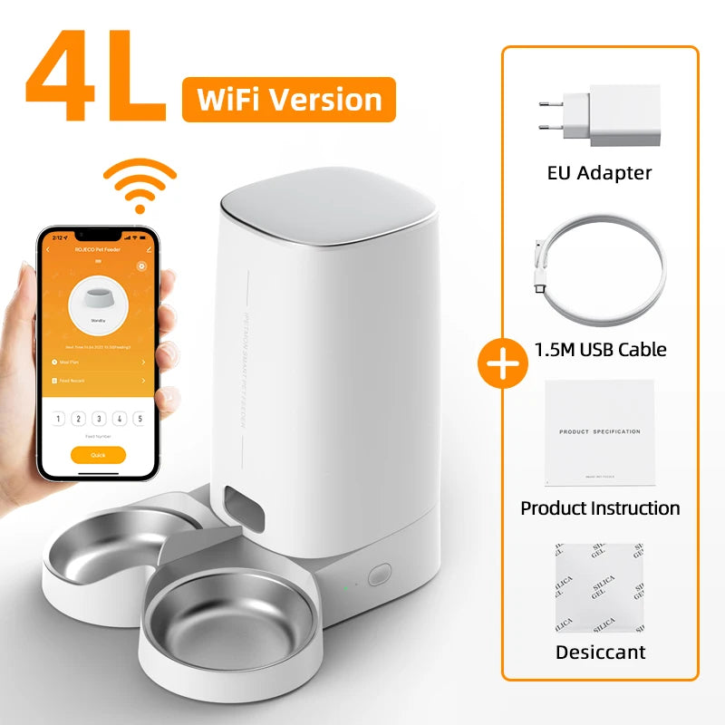 Automatic Cat Feeder with WiFi Remote Control