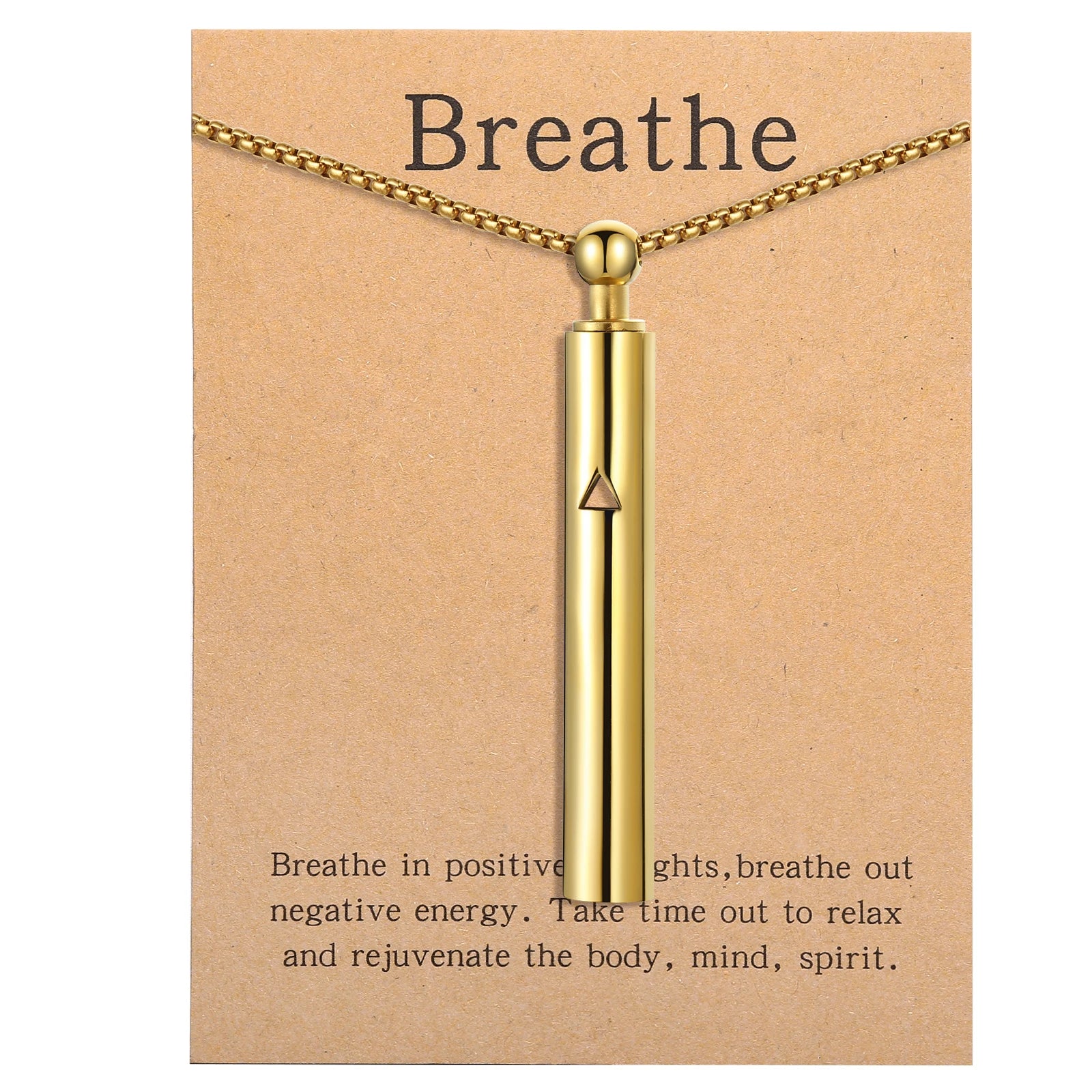 Anxiety Relief Breathing Pendant Necklace