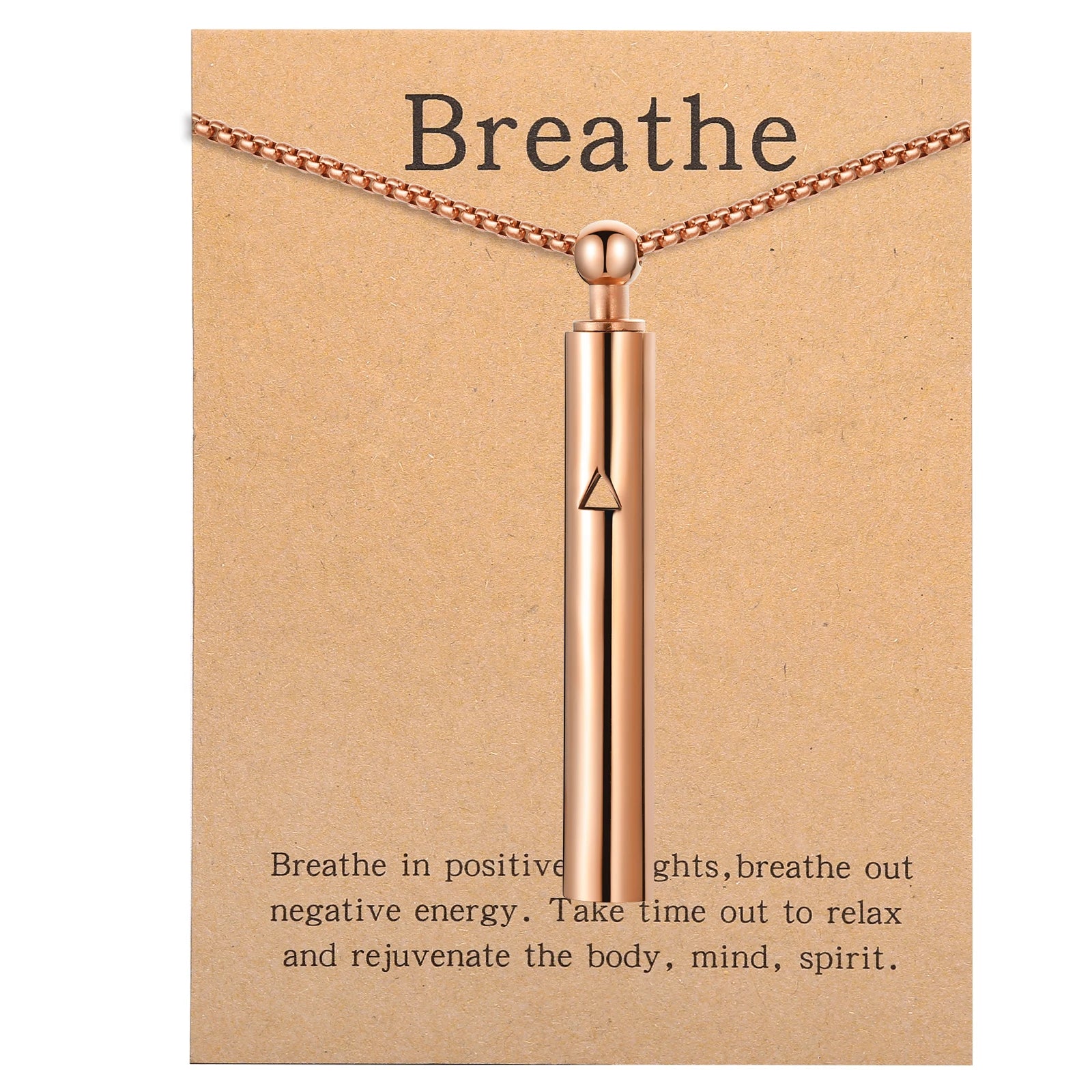 Anxiety Relief Breathing Pendant Necklace