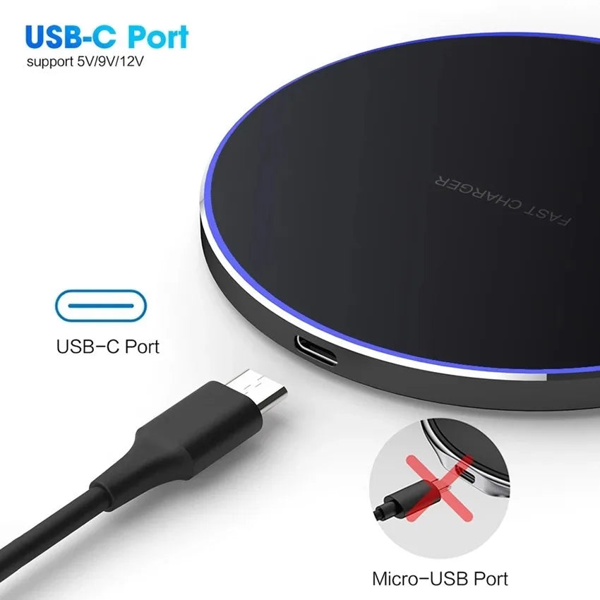 100W Wireless Charging Pad for Apple & Samsung