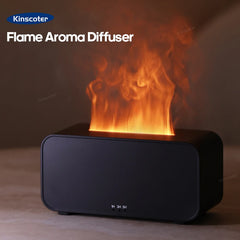 Simulation Flame Aromatherapy Humidifier with LED Light
