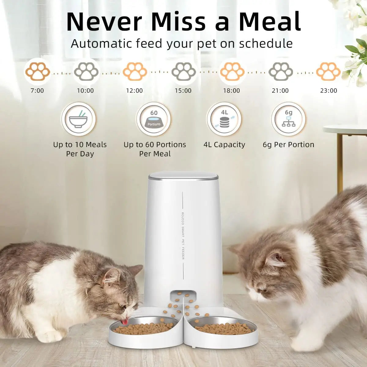 Automatic Cat Feeder with WiFi Remote Control