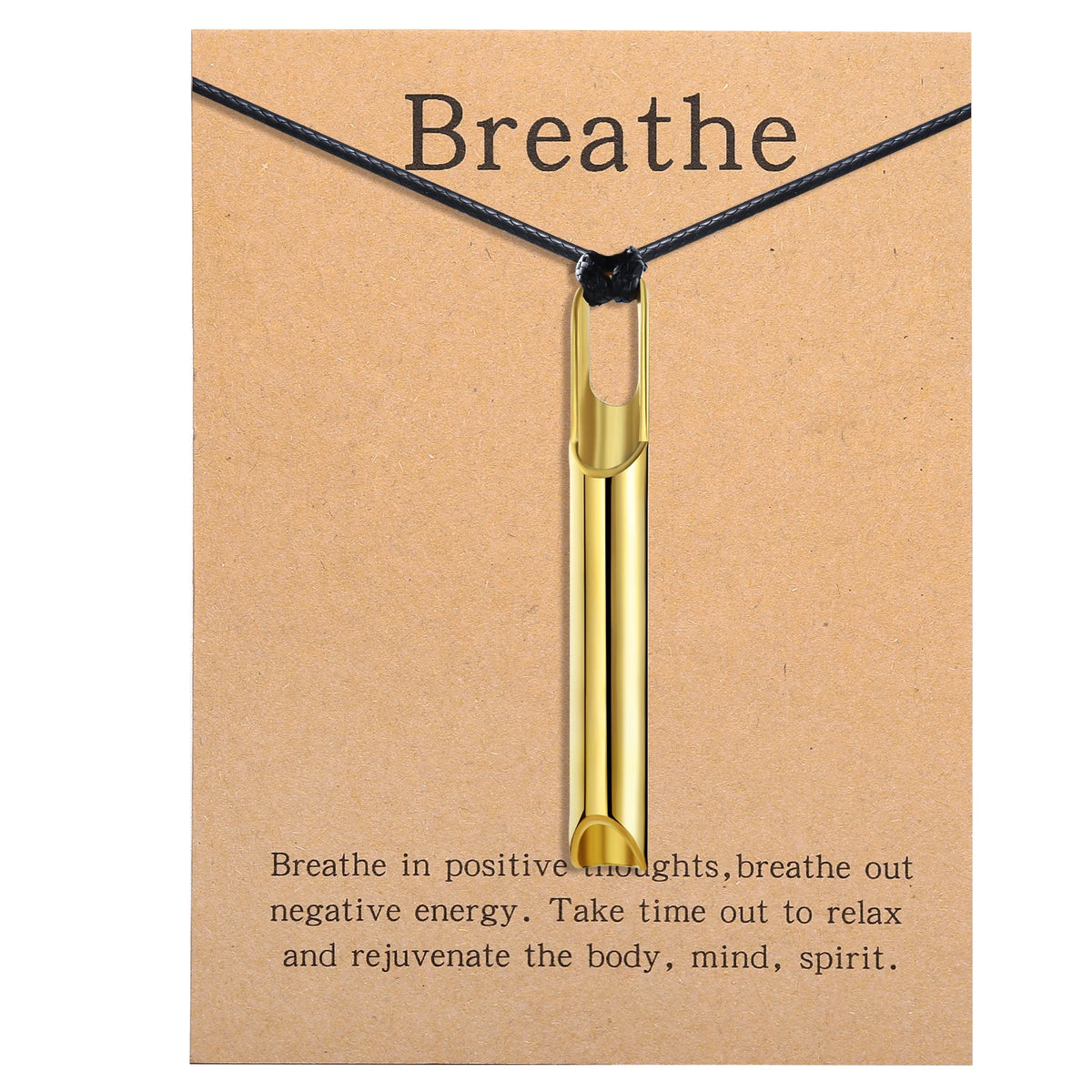 Anxiety Relief Breathing Pendant Necklace