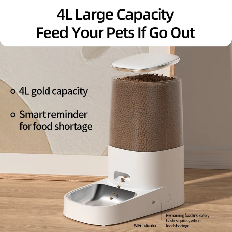 Automatic Cat Feeder with WiFi Remote Control