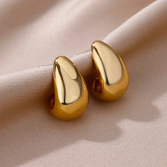 Vintage Chunky Teardrop Earrings